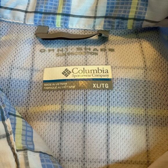 Columbia Sportswear Omni-Shade Sun Protection Plaid Shirt Woman’s size XL - Picture 3 of 7